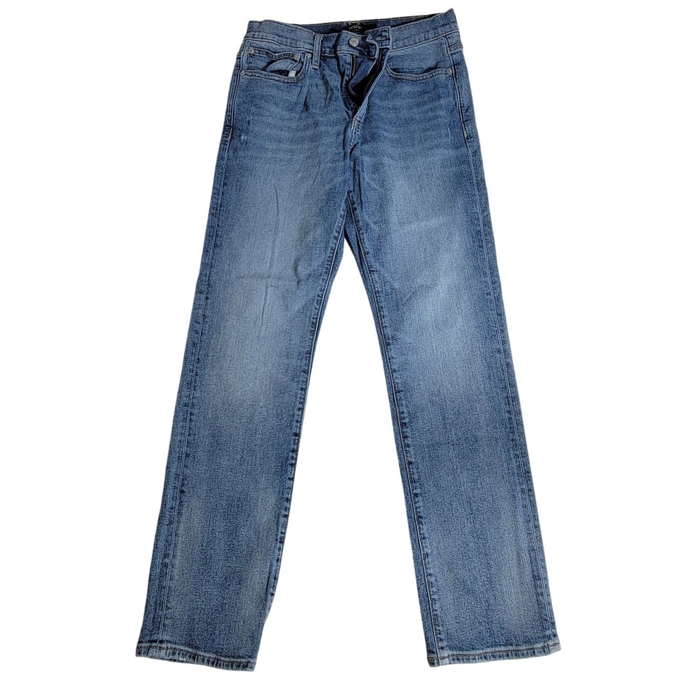 J.Crew Flex Straight Leg Jeans Mens 31x30 Medium Wash Blue Denim Pants